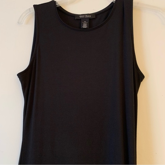 WHBM. Sleeveless button maxi dress. Body hugging. Slits on side. Classy. - Picture 4 of 11